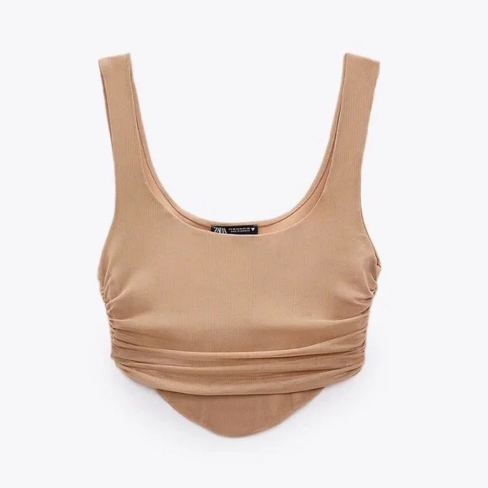 Mesh Nude Corset Top!
